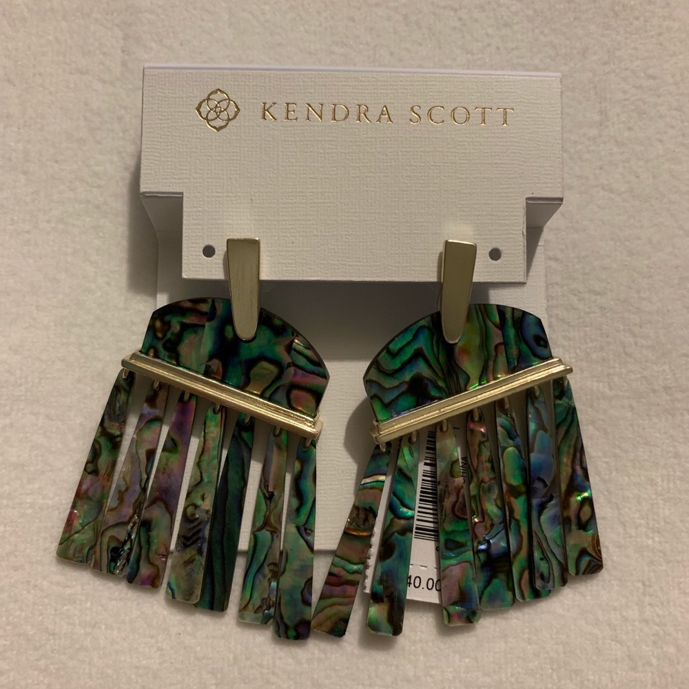 Nwt Layne Statement Earrings-Abalone Shell - image 3